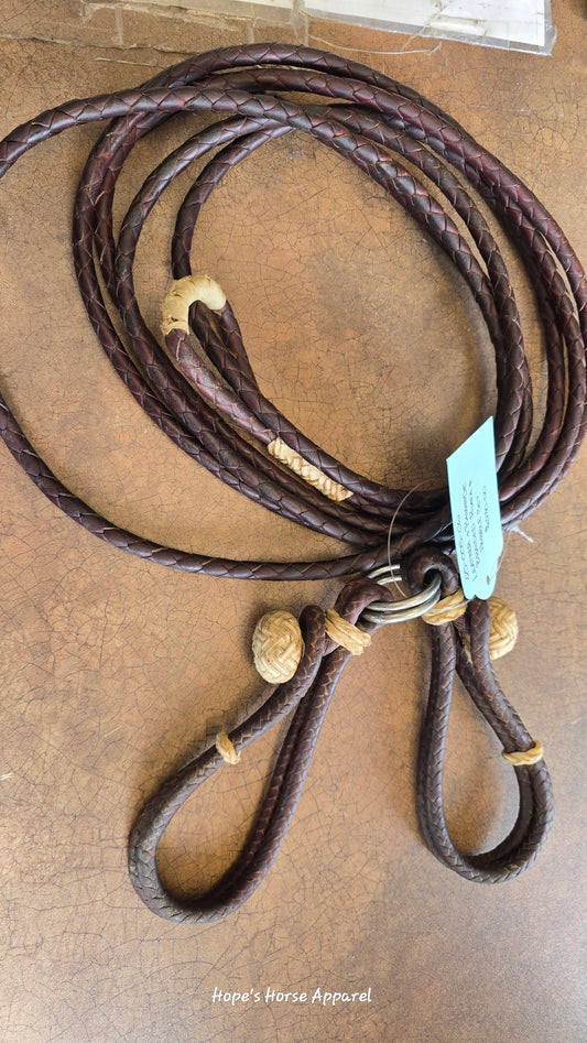 Leather Braided Riata and Hobble Set