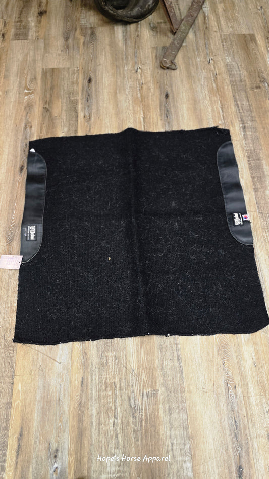 Black  Wool Saddle Blanket