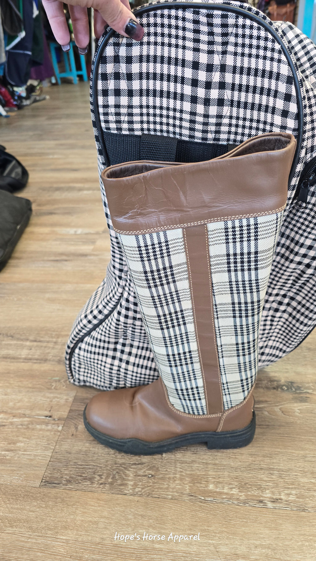 SA Baker Tall Boots with Boot Bag, 8
