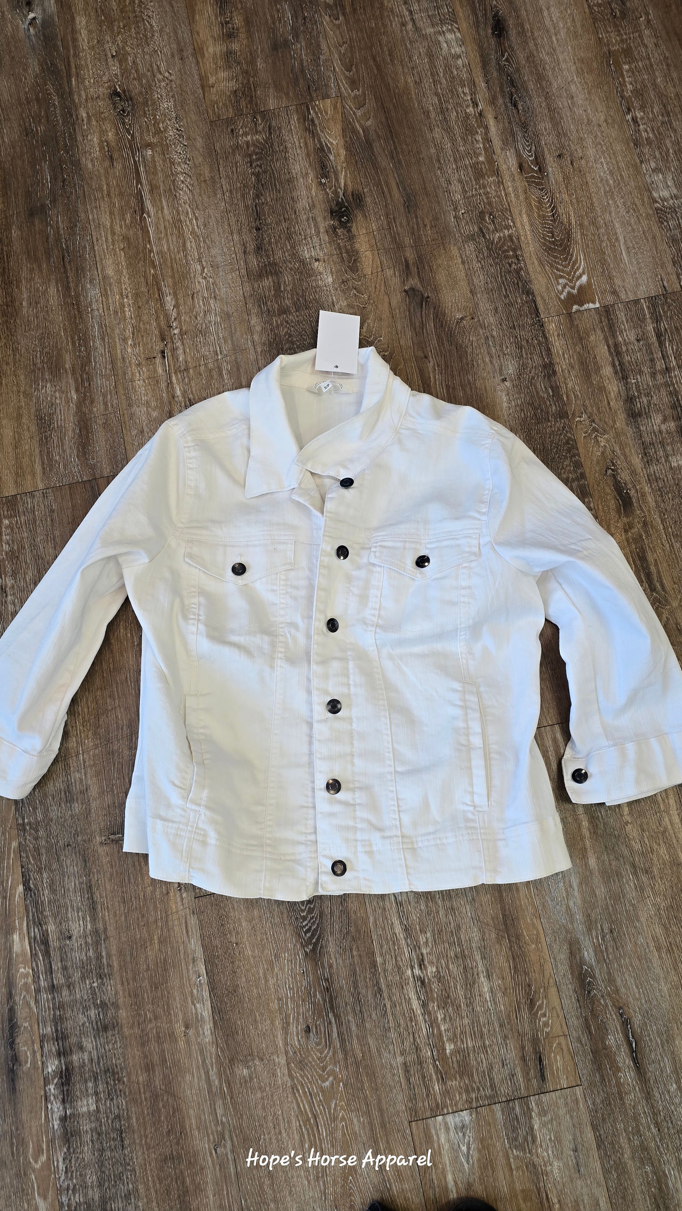 White  Jean Jacket, Small