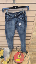Silver Skinny Jeans, 8