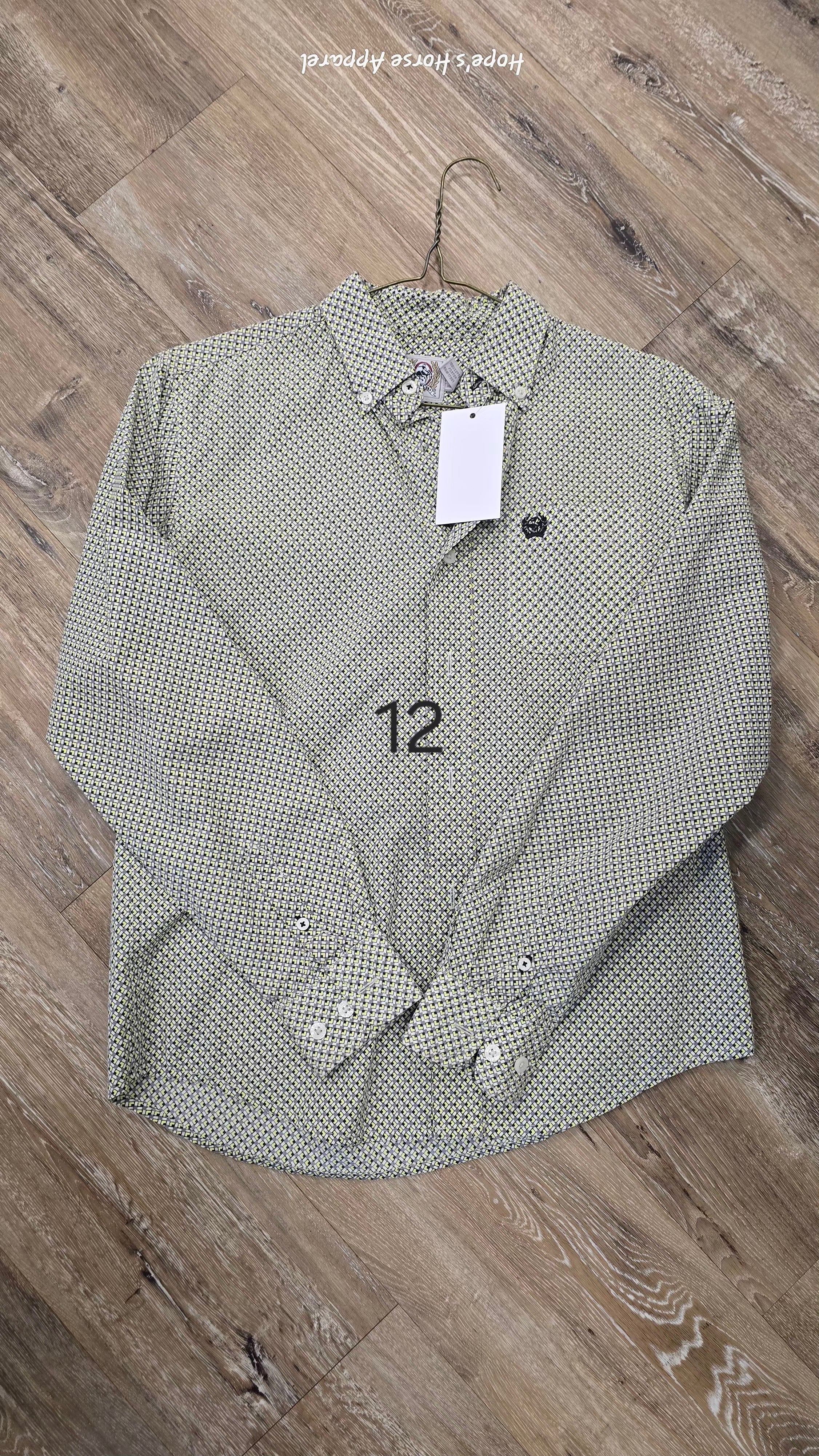 Cinch Western Shirt, 12 (l)