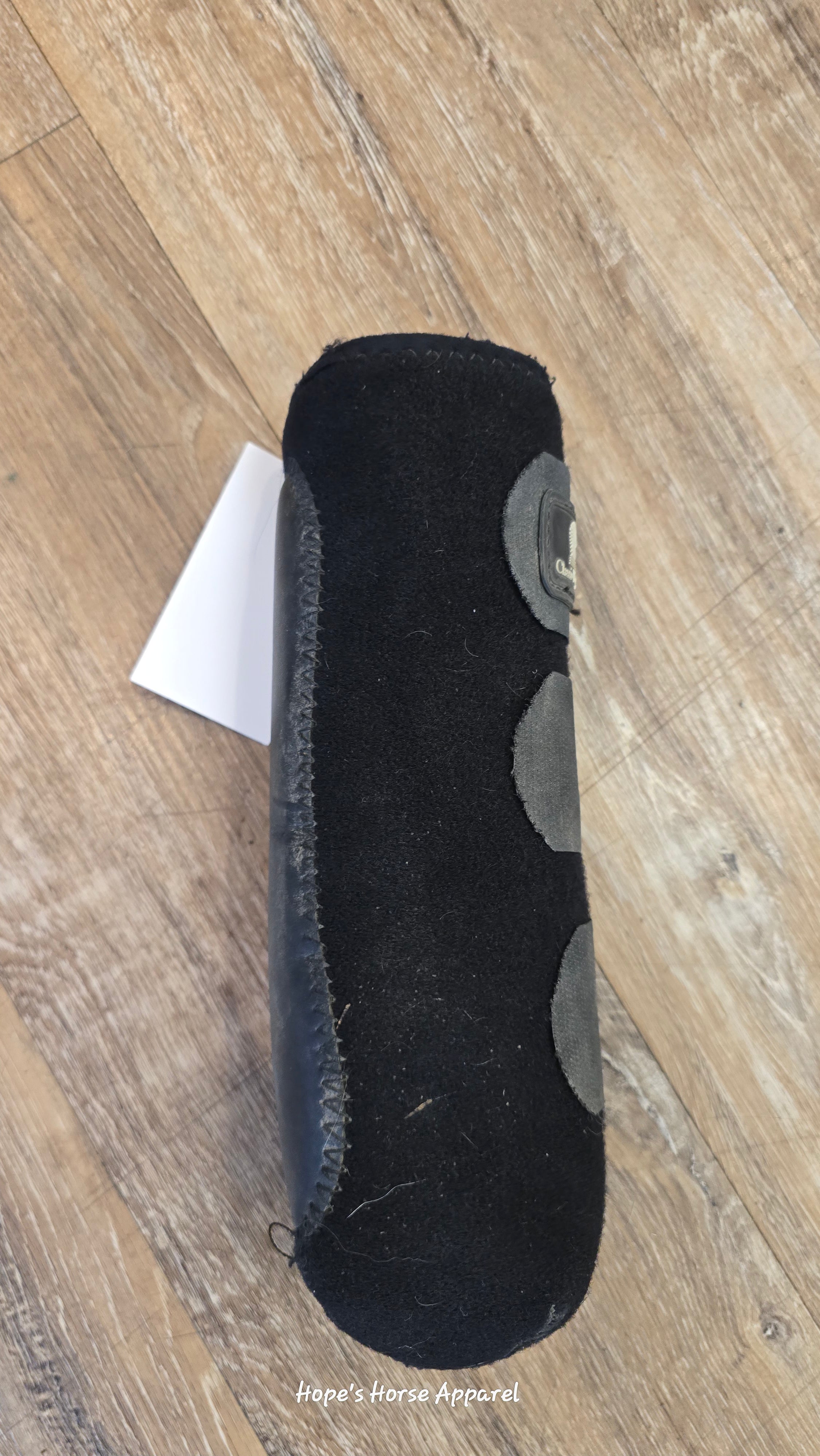 Black Classic Equine Rear Splint Boots, Medium