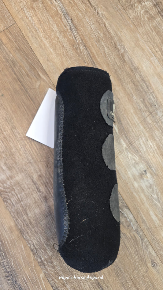 Black Classic Equine Rear Splint Boots, Medium