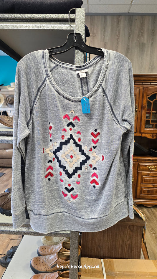Grey Ariat Sweater, XL