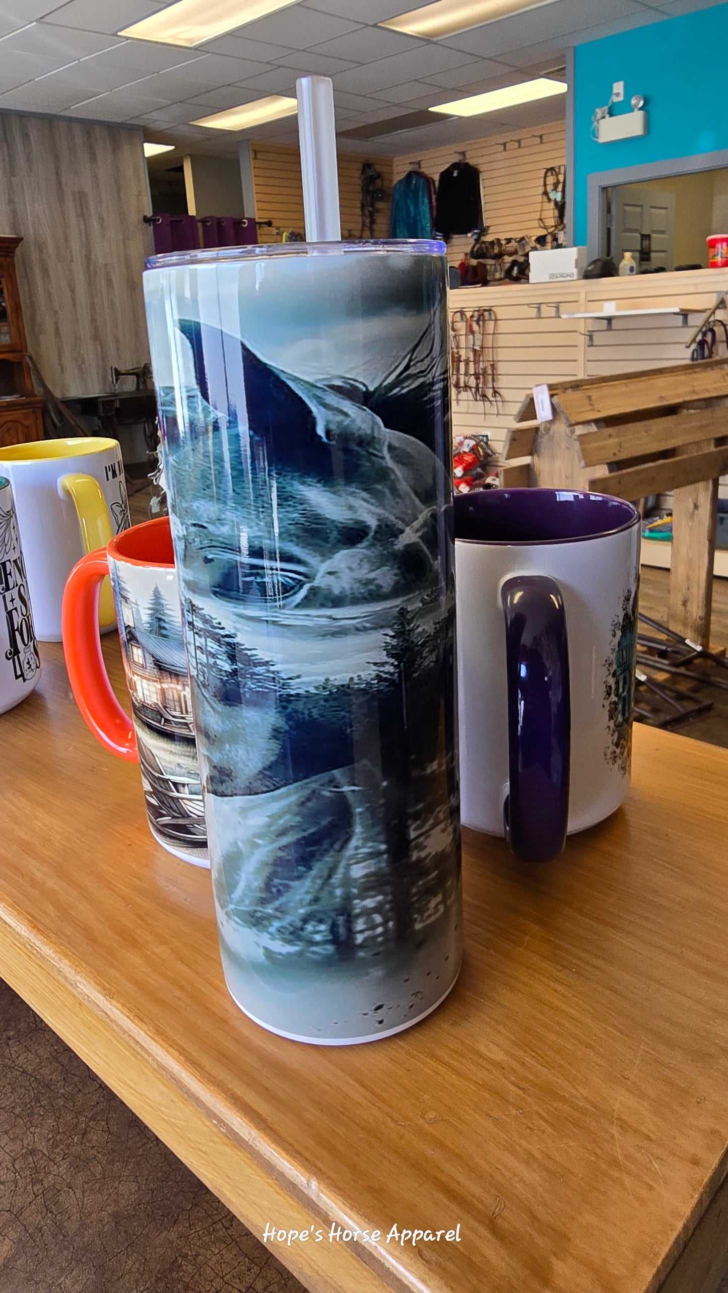 Hope's Horse Apparel Custom made tumbler