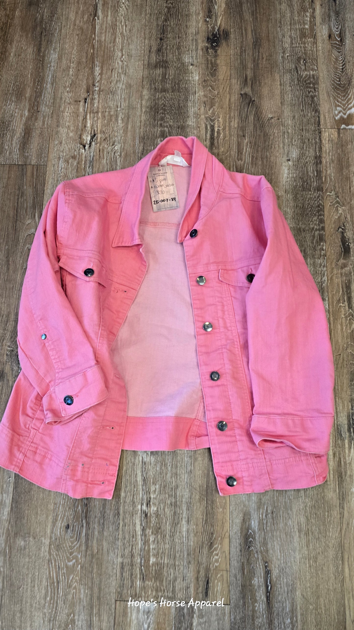 Pink  Jean Jacket, Small