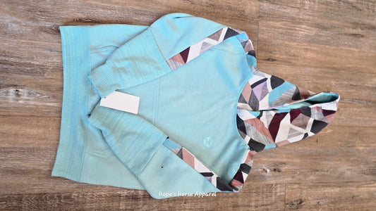 Turquoise Hooey Hoody, Medium