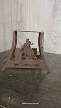 Barrel Racer Candle Holder