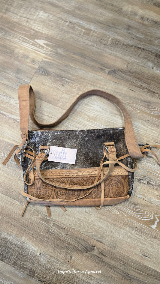Buckskin Horse Designs Cowhide Crossbody Purse