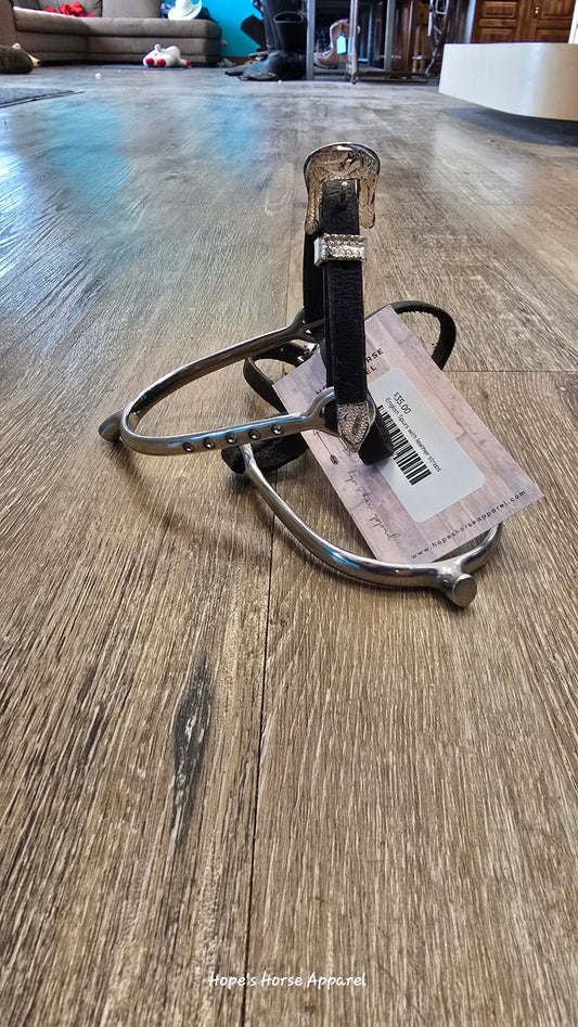 English Spurs with leather straps