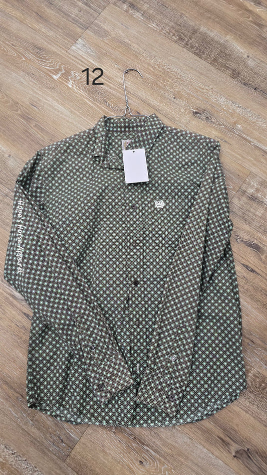 Cinch Western Shirt, 12 (L)