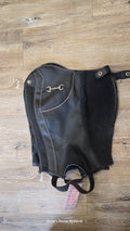 AK Riding Sports Leather Half Chaps, Medium