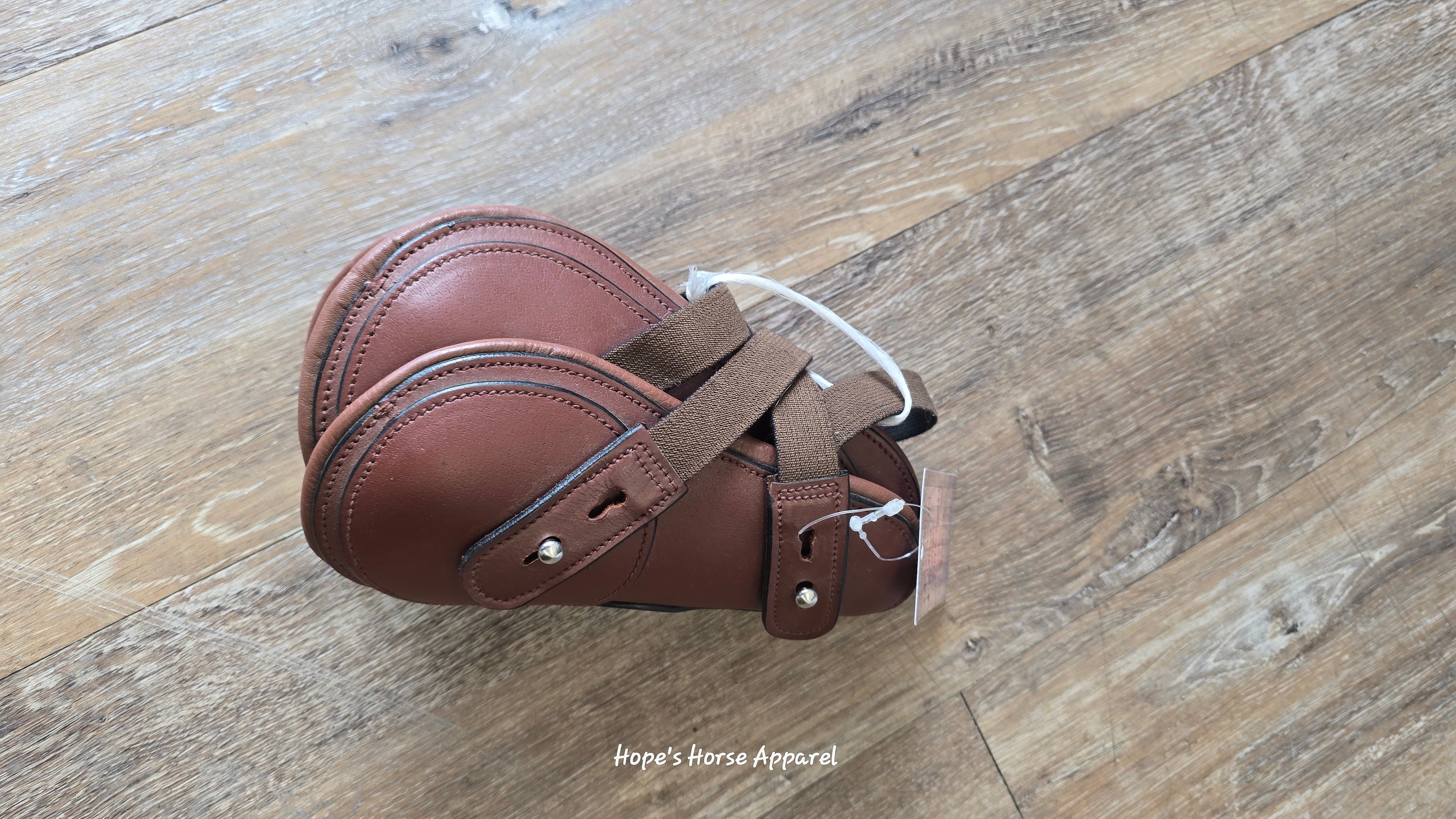 Open Front Leather Sport Boots, Small