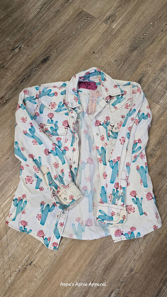 Cowgirl Hardware Girls Western Shirt, Large