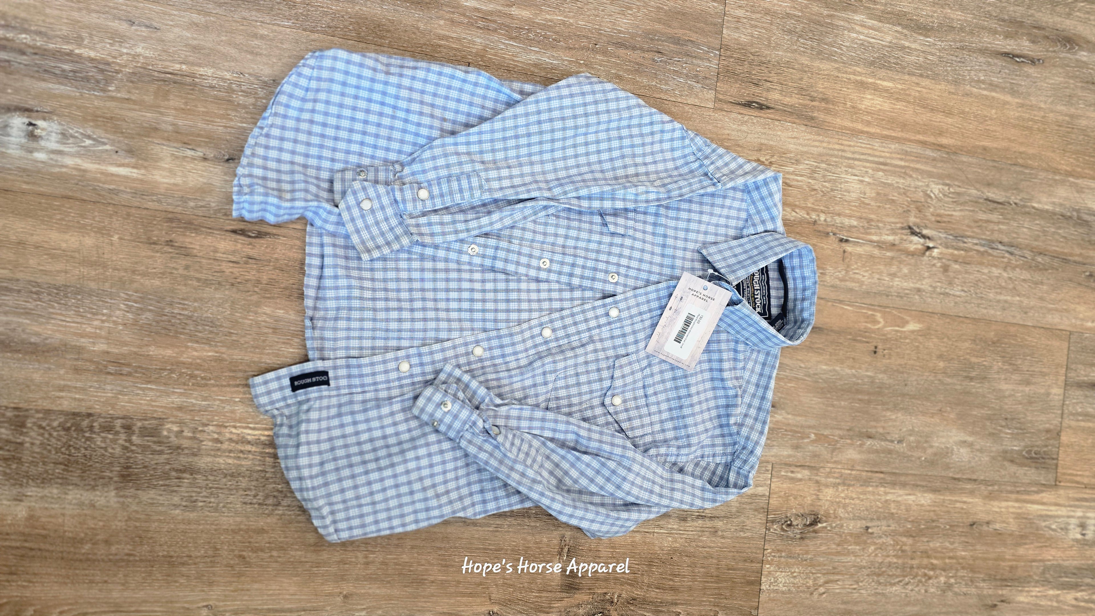 Plaid Roughstock Western Shirt, Small
