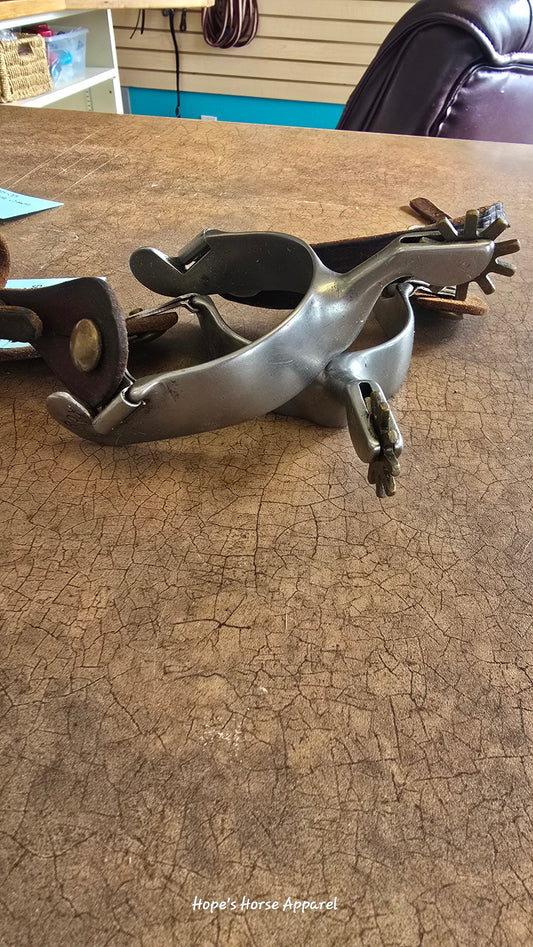 Handmade Roy Spurs with straps