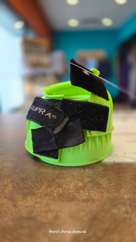 Lime Green Supra Rubber Bell Boots, Medium