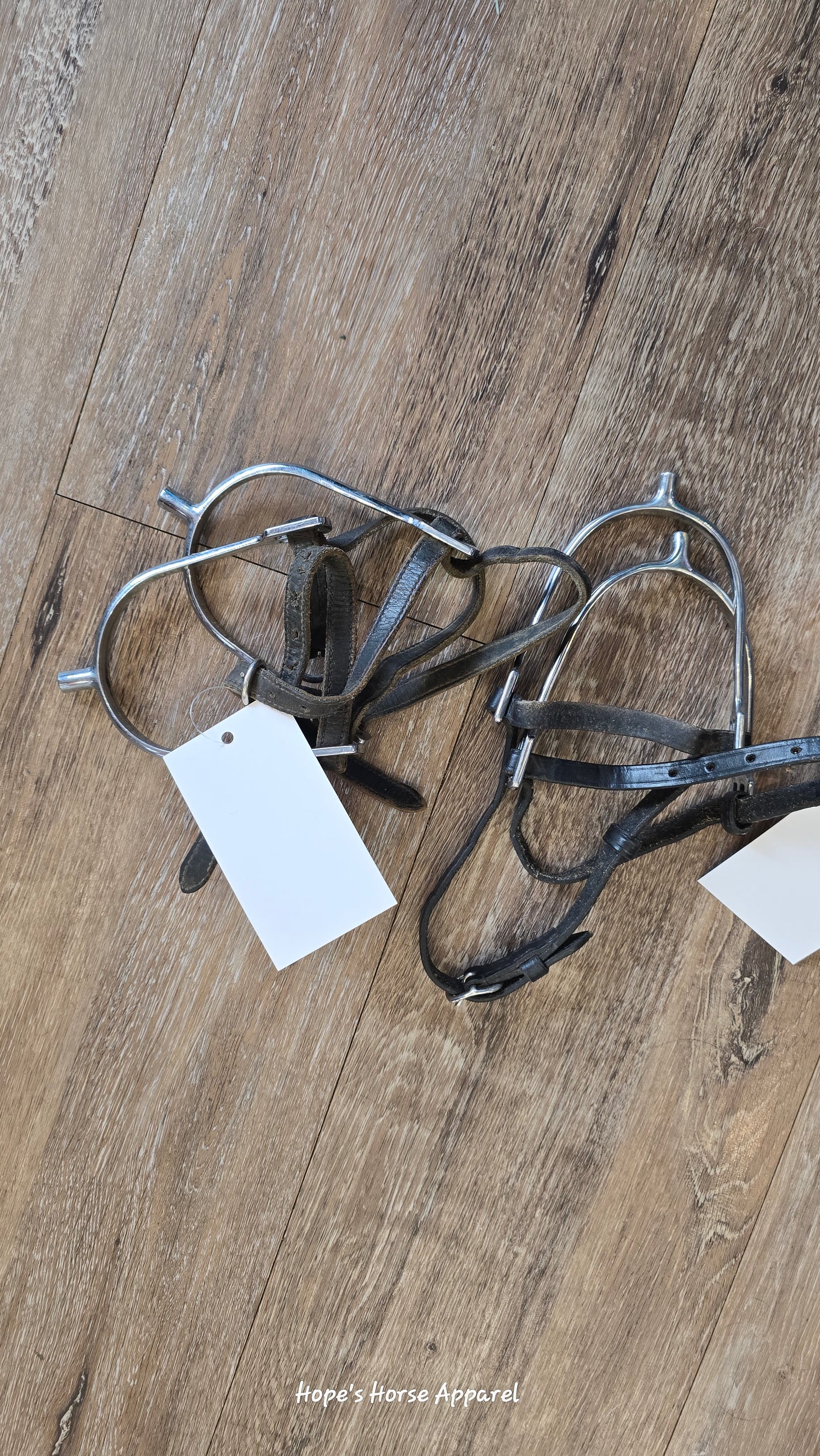 English Spurs with Straps