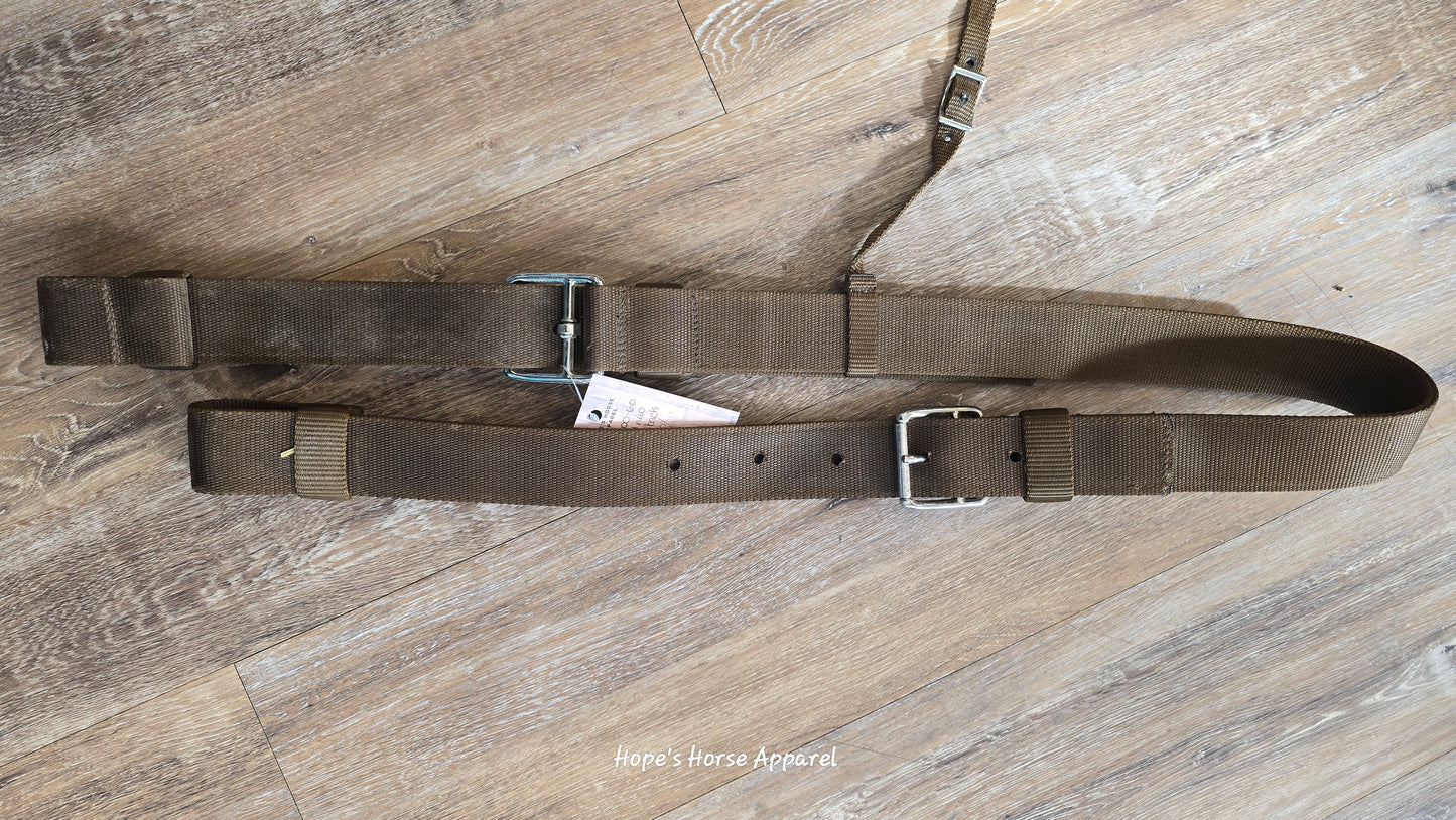 Nylon back cinch with latigos