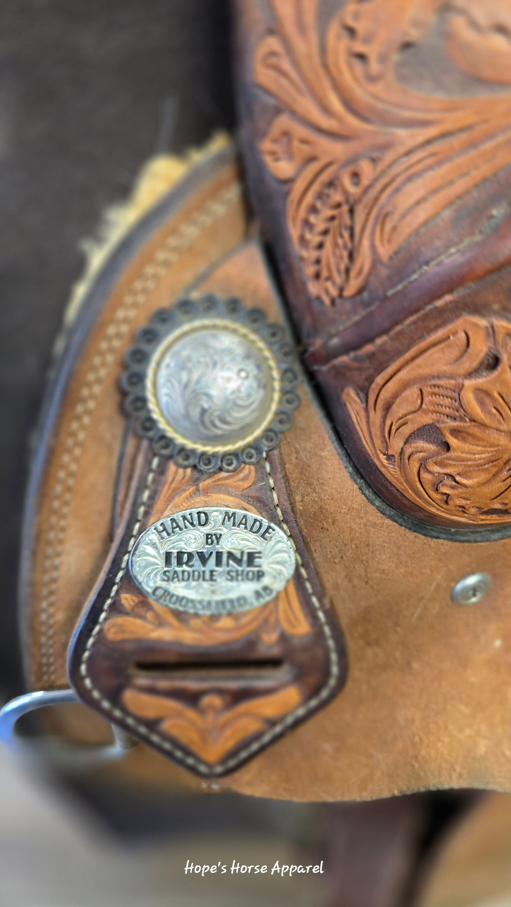 Irvines Custom Rope Saddle