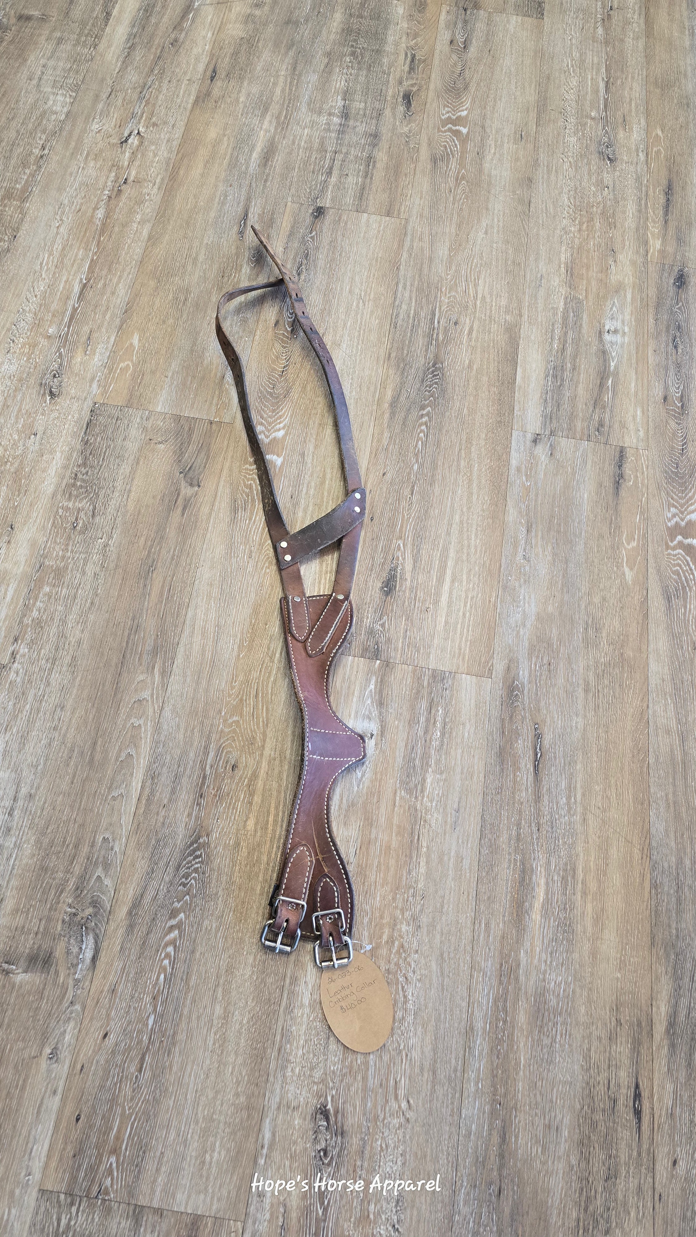 Leather Cribbing Collar