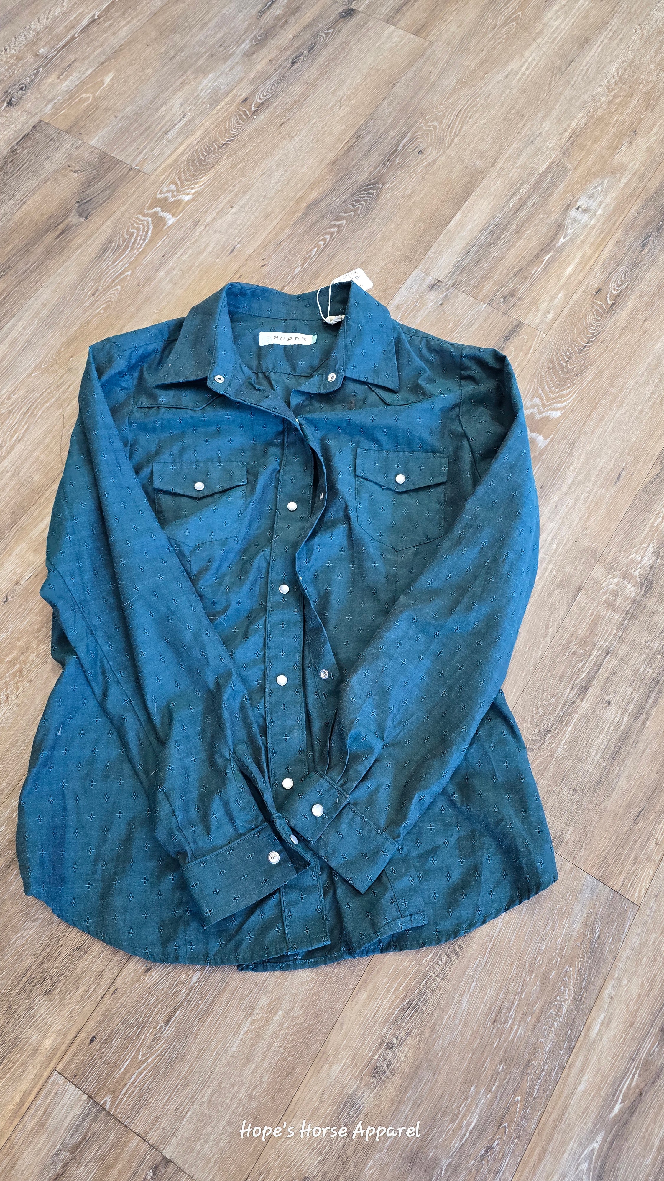 Roper Western Shirt, Large