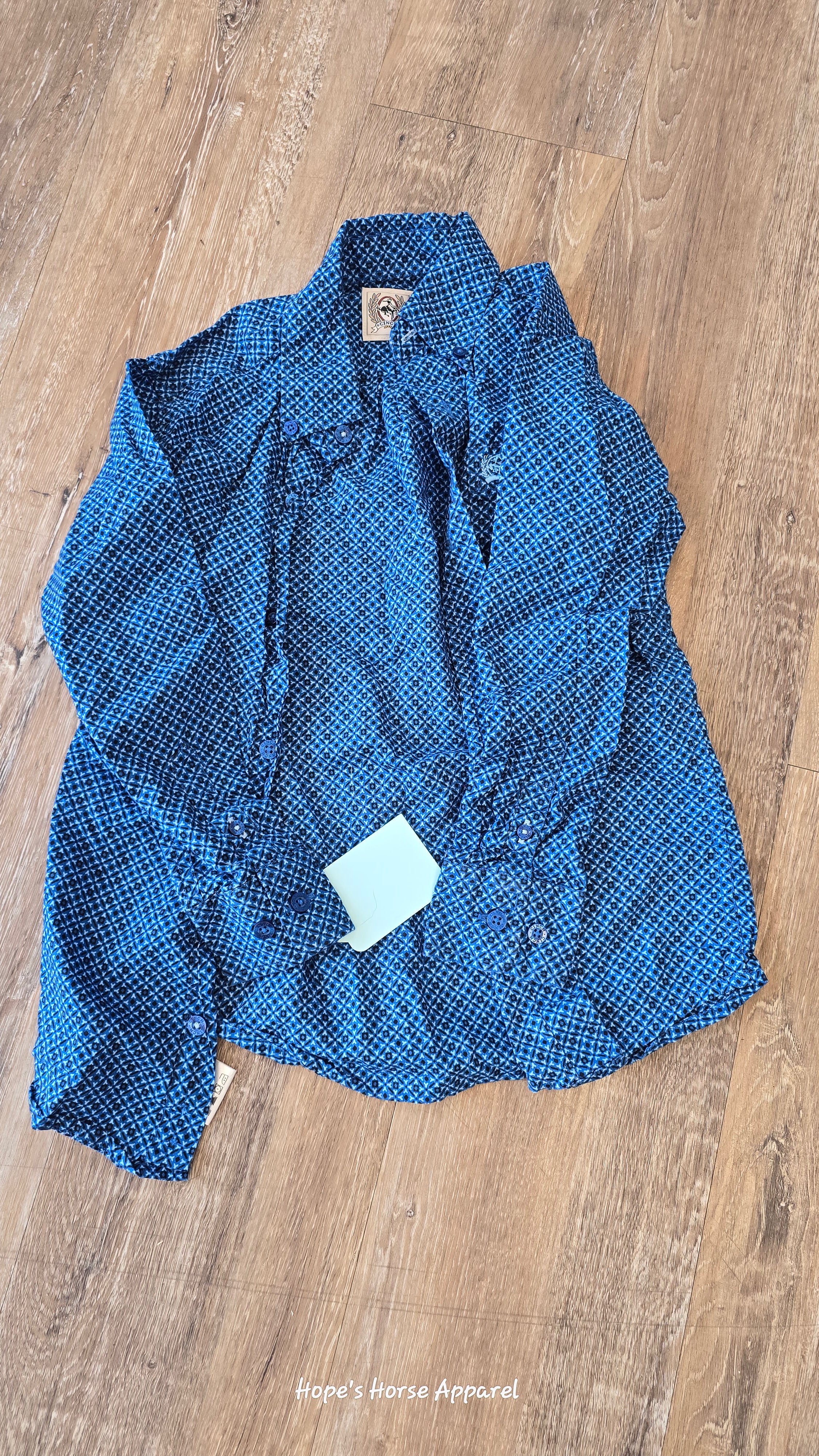 Blue Cinch Youth Western Shirt, 4/5