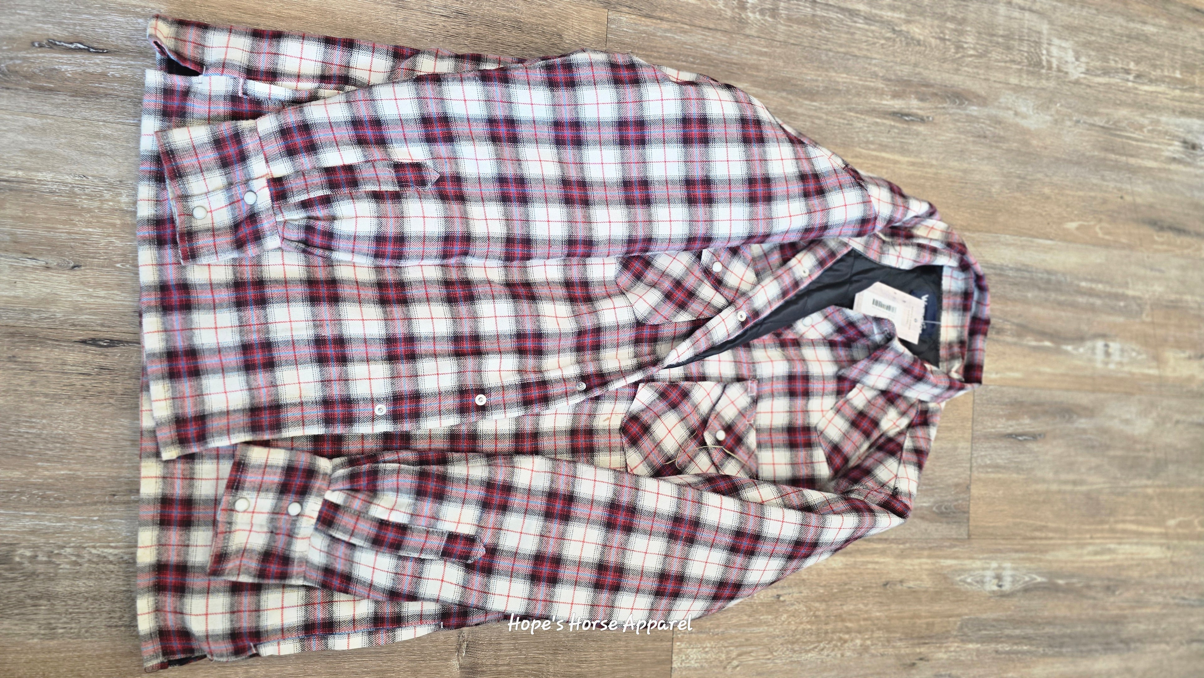 Wrangler Flannel Jacket, Large
