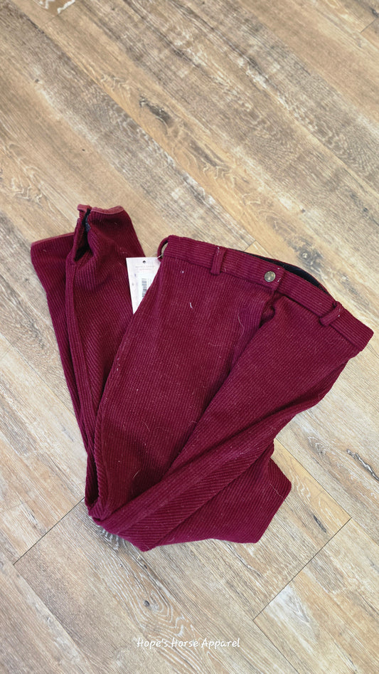 Burgundy Elation Breeches, 26R