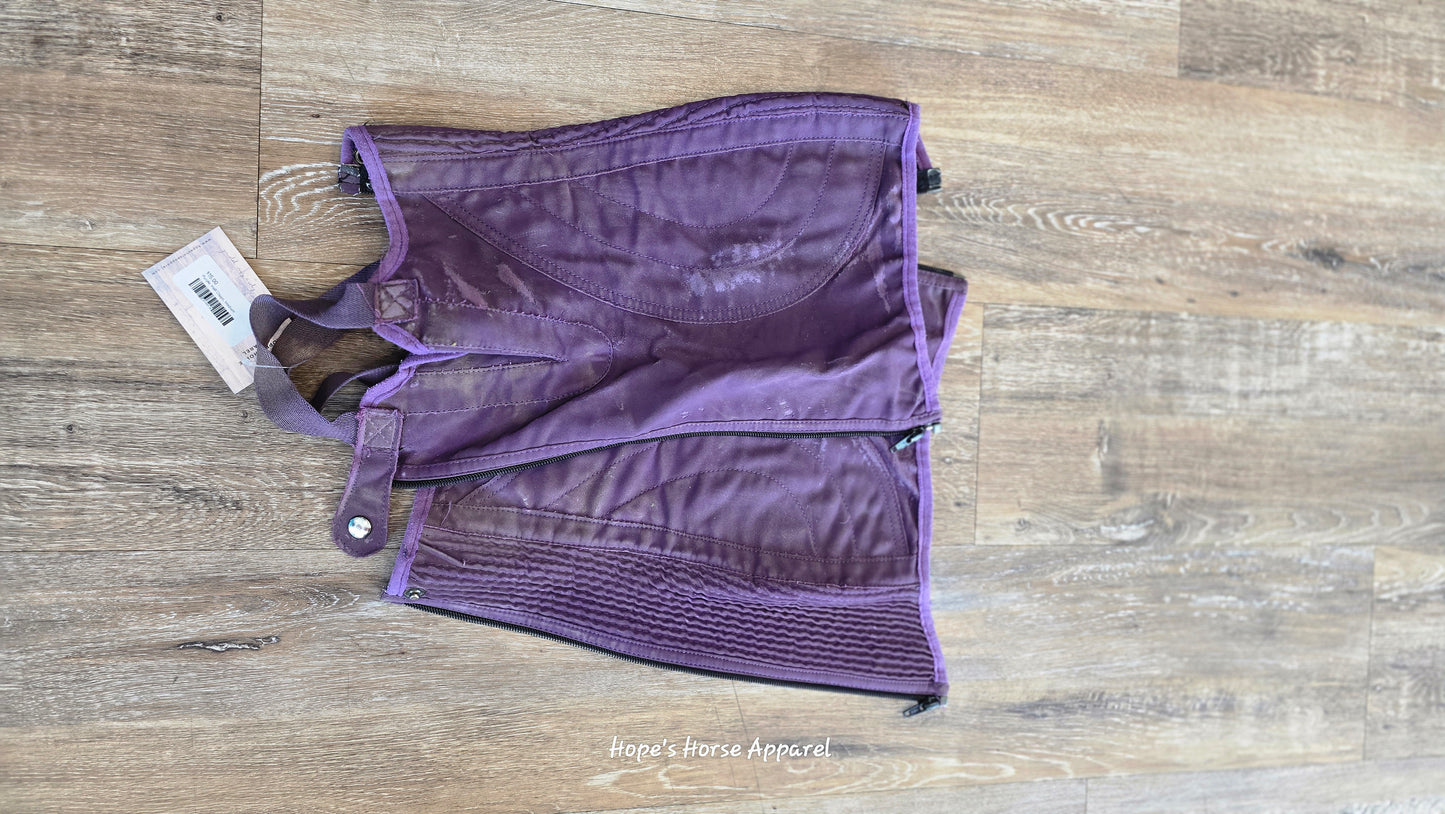 Purple  Half Chaps, Medium