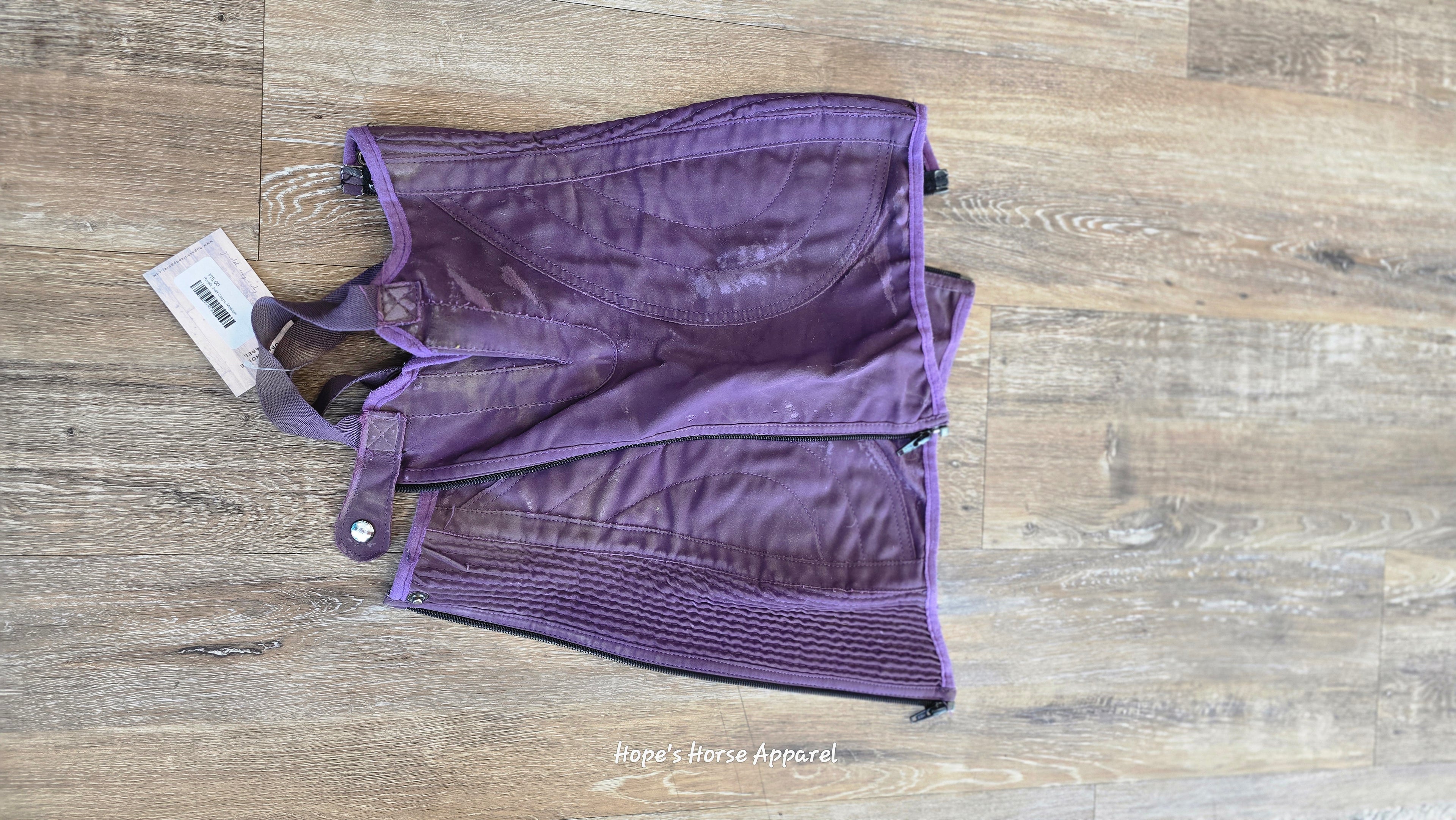 Purple  Half Chaps, Medium
