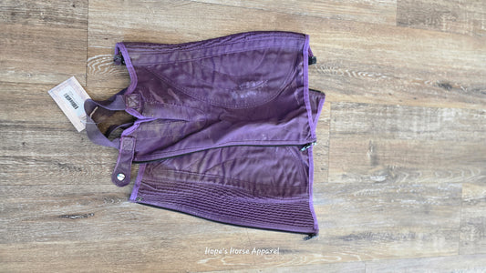 Purple  Half Chaps, Medium