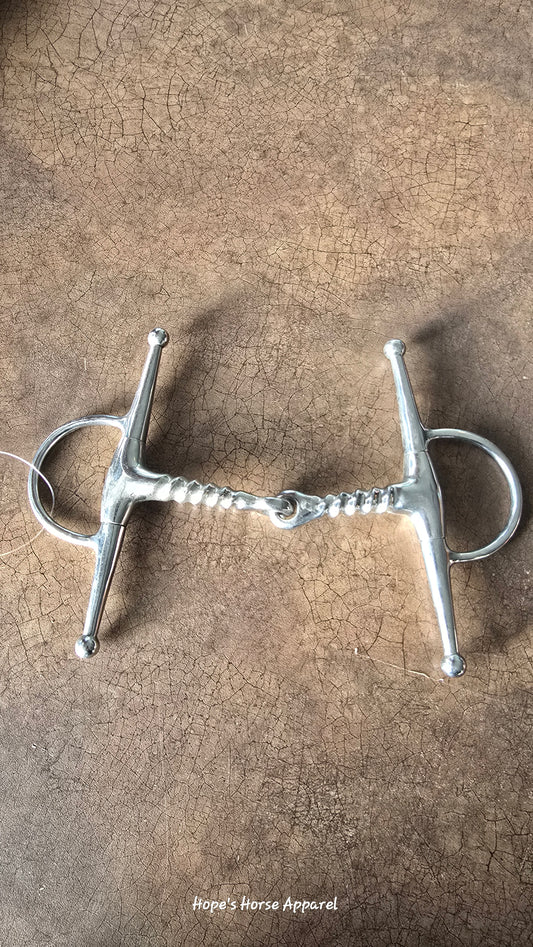 Corkscrew full cheek bit, 5.25"